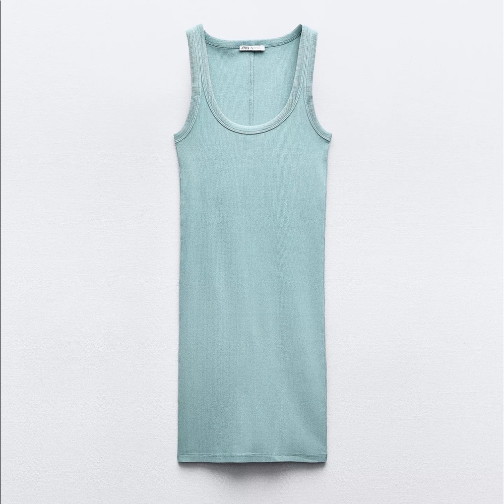 light blue dress